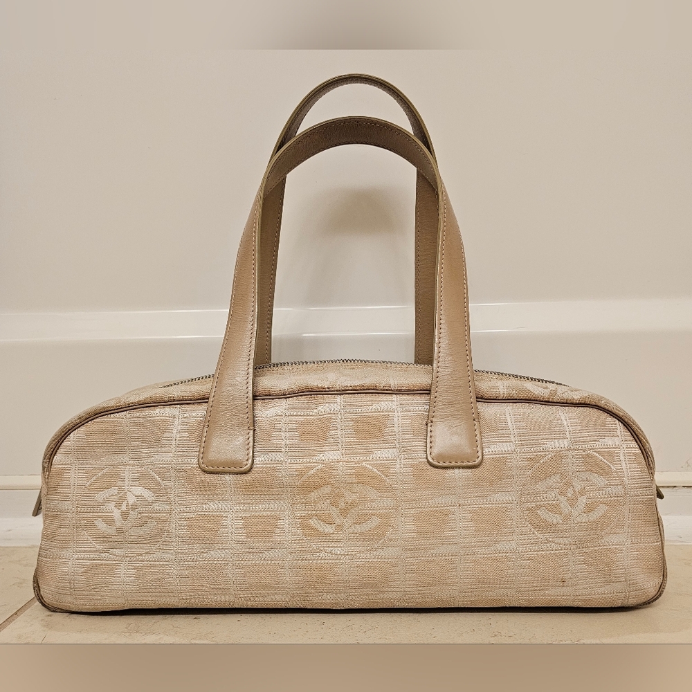 CHANEL Travel Line Jacquard Bowler Bag - Picture 2 of 15